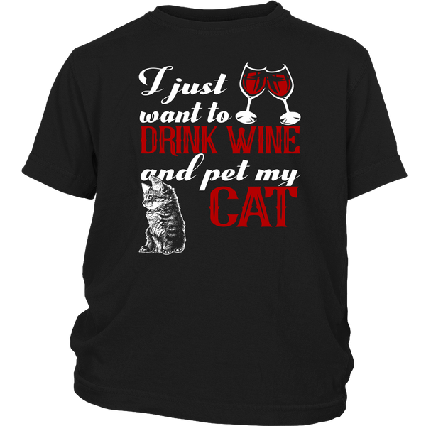 Wine and Cat- Shirts, Long Sleeve, Hoodie, Tanks, Sweatshirt