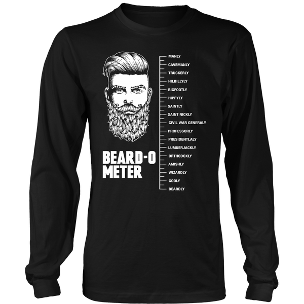 Beard-o-meter- Shirts, Long Sleeve, Hoodie, Tanks, Sweatshirt