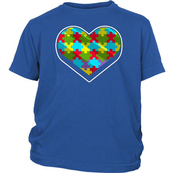 Autism Heart Puzzle- Shirts, Long Sleeve, Hoodie, Tanks, Sweatshirt