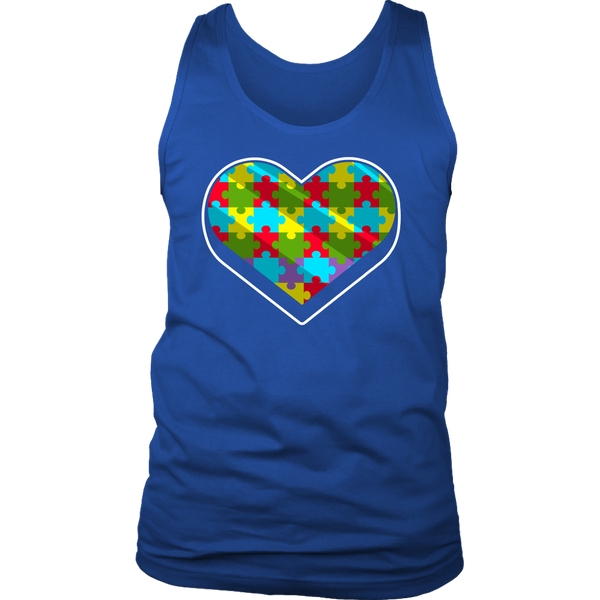 Autism Heart Puzzle- Shirts, Long Sleeve, Hoodie, Tanks, Sweatshirt